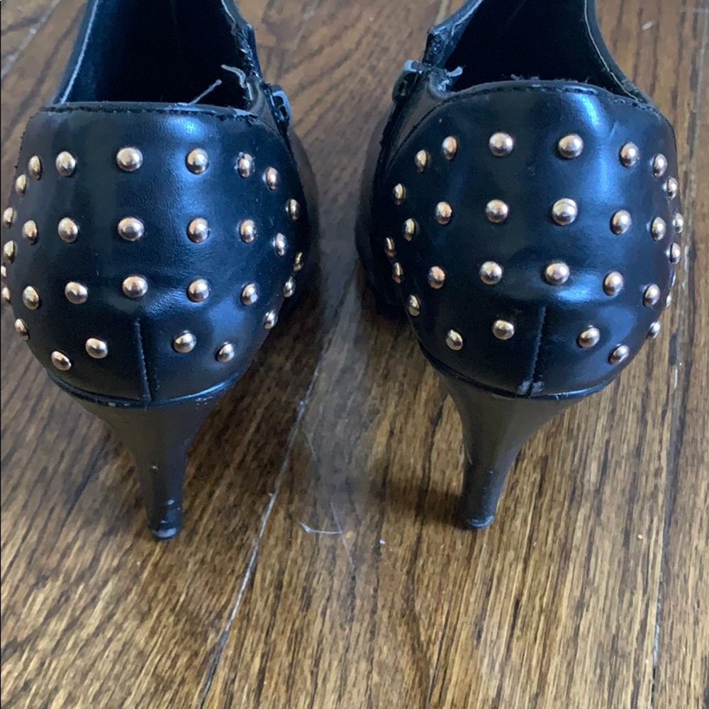 Gold sequin booties - Picture 3 of 5